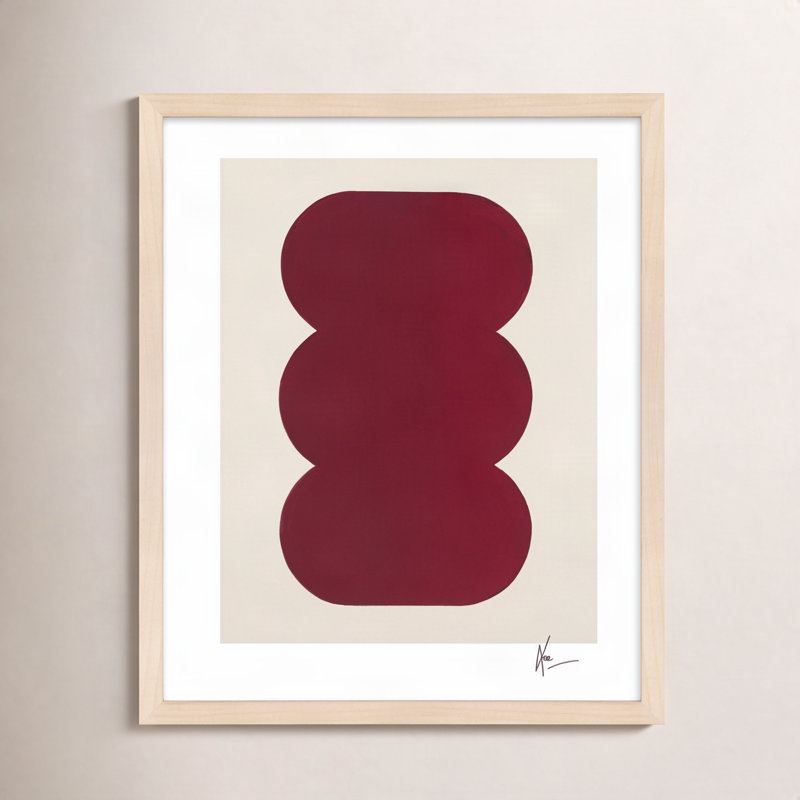 Keyhole 1 Painting by Lee Lessem, 38" H x 30" W x 1.25" D, Maple Framed