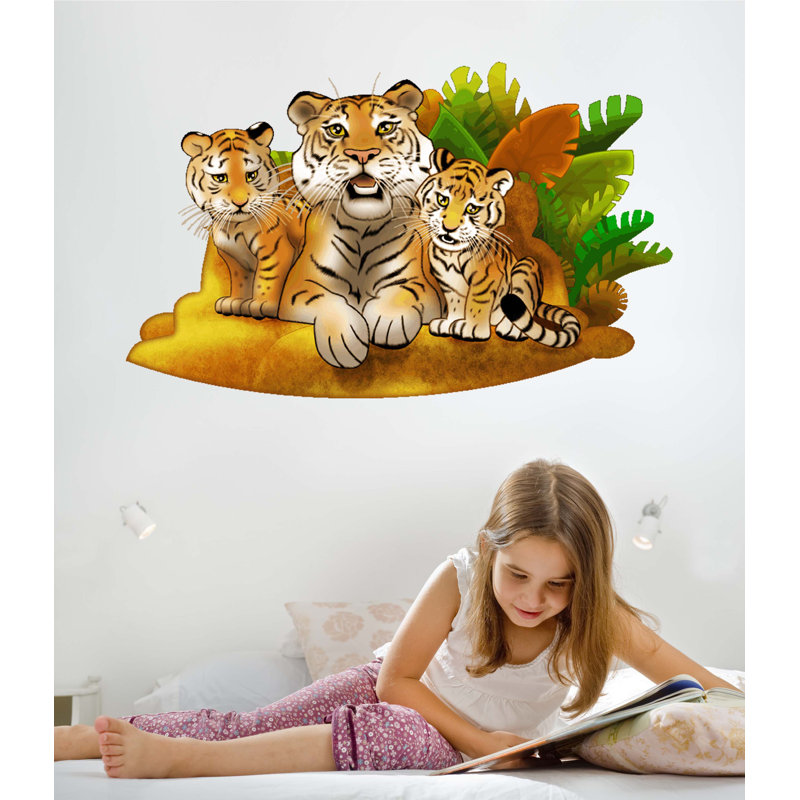Adhésif décoratif tigre II, H 37 po x l 60 po