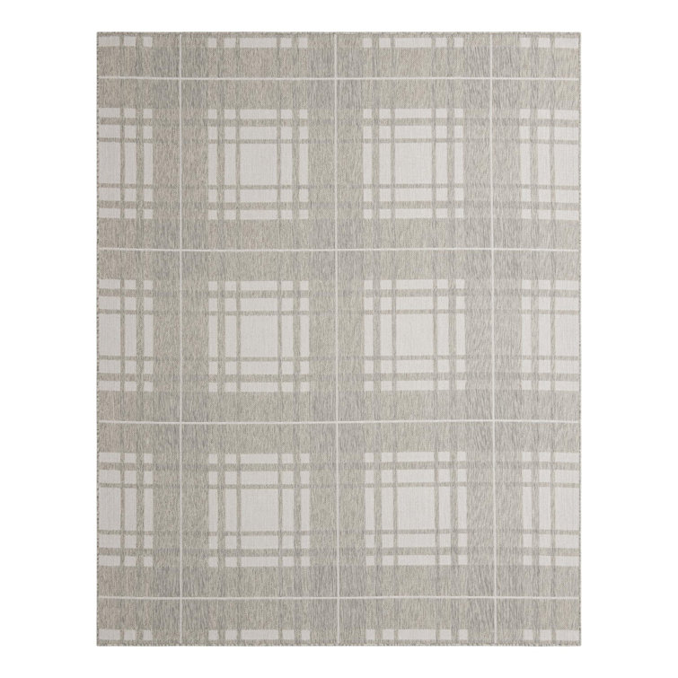 Talih Plaid Indoor / Outdoor Rug