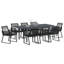 8 - Person Patio Dining Set Rectangular Table