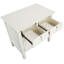 Table de chevet avec 4 tiroirs de rangement Georgina - Blanc antique-629878109