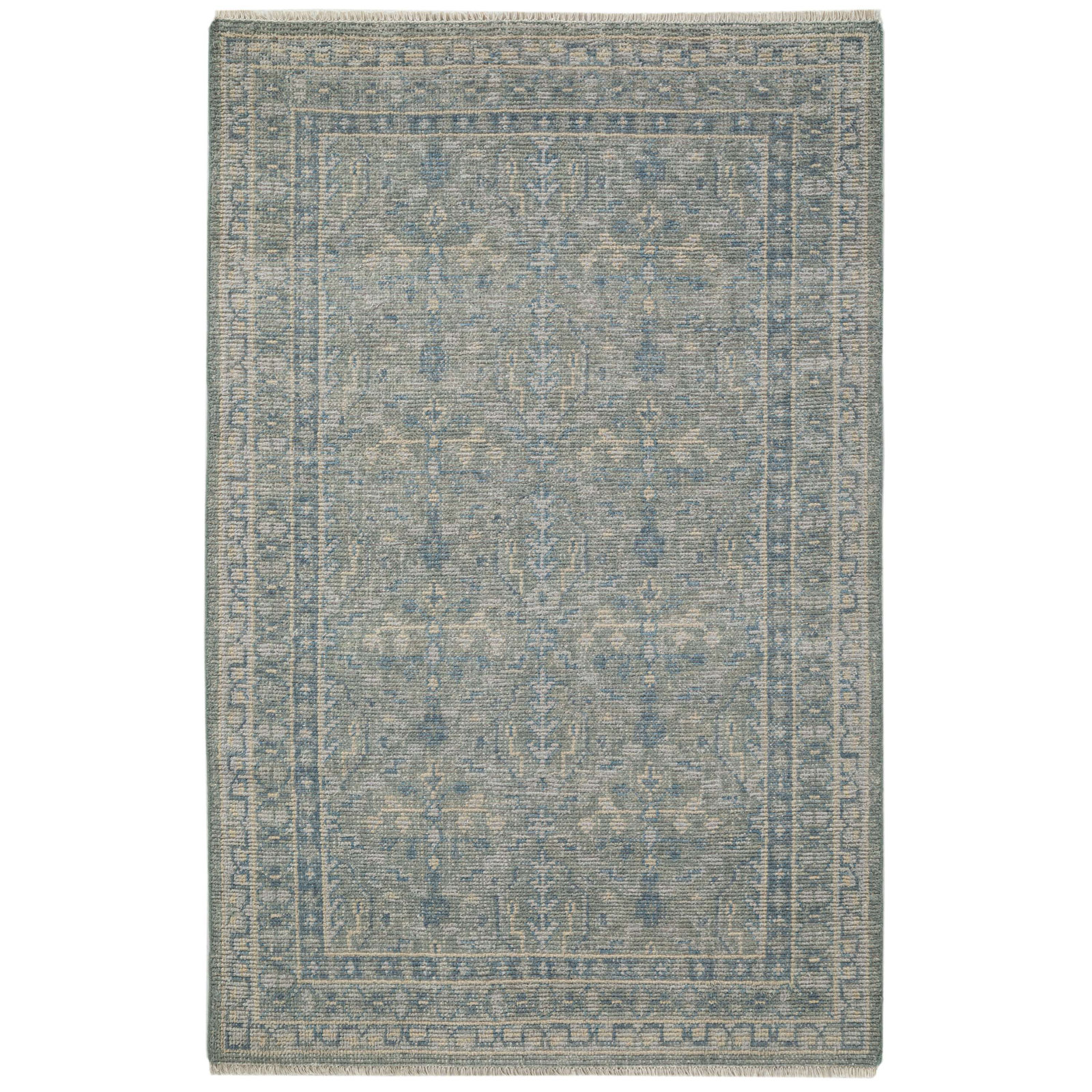 Zuri Hand Knotted Wool Indoor Rug, Rectangle 7'9" x 9'9"
