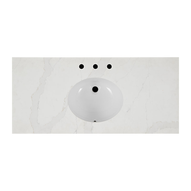 Alsup 48'' W Single Vanity, Enhanced Brown Oak
