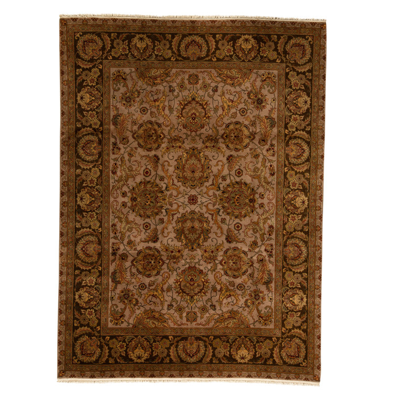 Tapis unique brun / noir 8 pi 11 po x 12 pi One-of-a-Kind