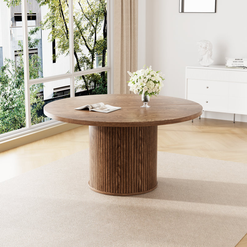 Oak Round Dining Table, Wood