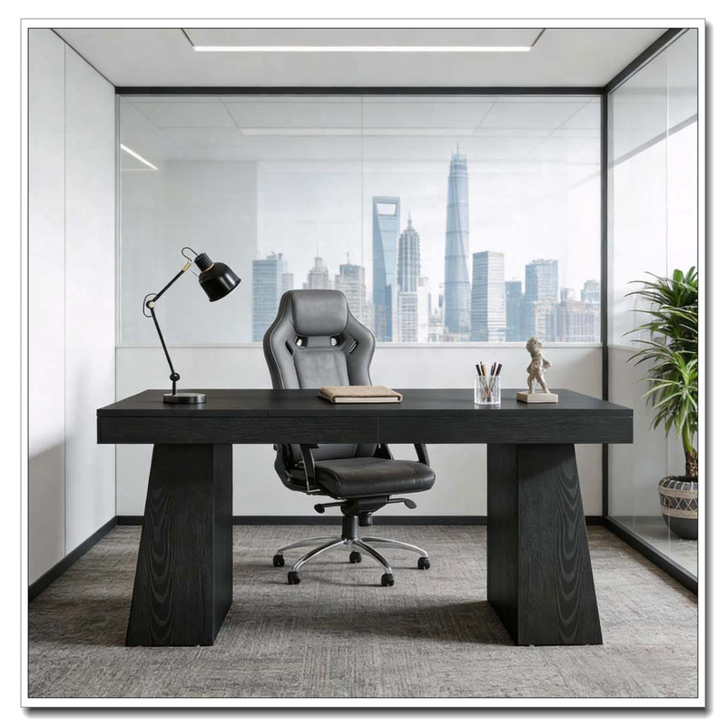 Computer Desk,Executive Desk, Black