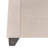  Fantosini King Chenille Panel Bed - Silver Mist