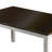 Brenner  Espresso/White  Four Legs Base Dining Table Seats 6