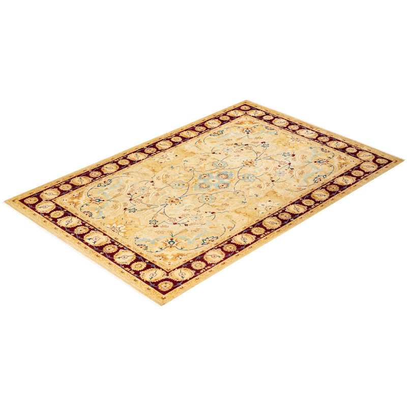 Classic One-of-a-Kind 6' 1" x 9' 2" Hand Knotted Area Rug