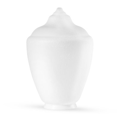 Solus Textured Flame Tip Globe with Fitter Neck or Neckless Opening - No Fixture Included