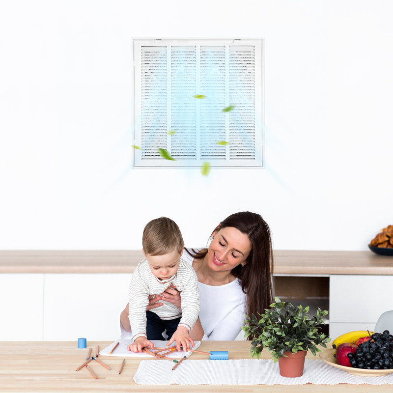 La grille de retour de filtre à air convient aux grilles d'air à ouverture de conduit de l 20 po x H 25 po avec filtre