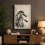 Pine on Stone Japandi 1 Piece Wrapped Canvas Wall Art-2047034301-2047034300