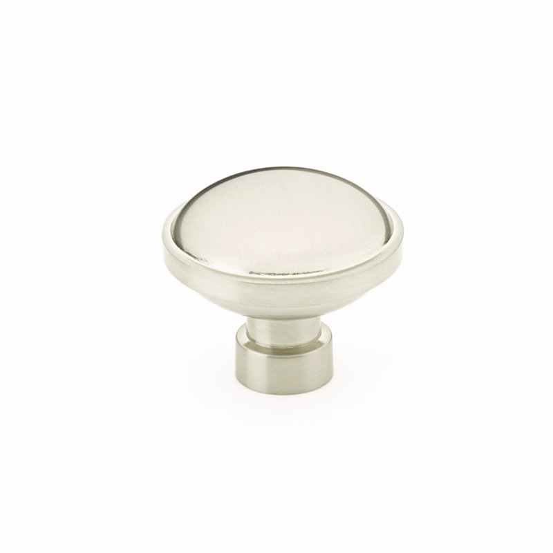 Brandt Circle Knob, Satin Nickel, 1.75''