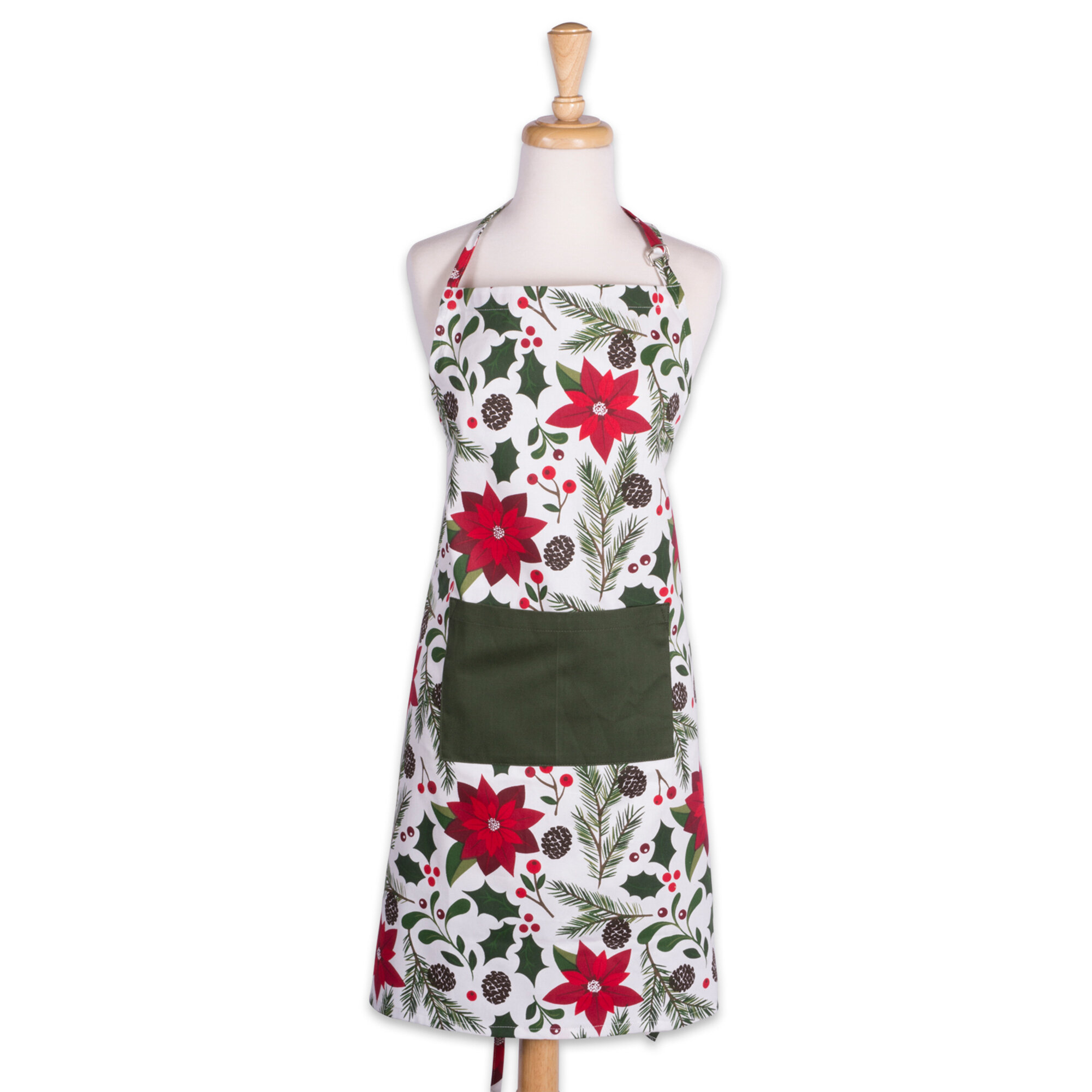 Cheers.US Women Floral Apron Adjustable Flower Kitchen Aprons