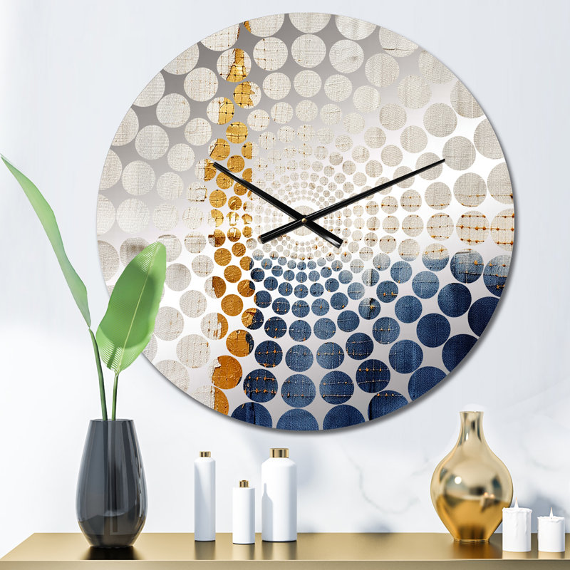 Magnola - Horloge murale peinture abstraite, Petit