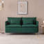 Causeuse moderne en lin de coton Emerald