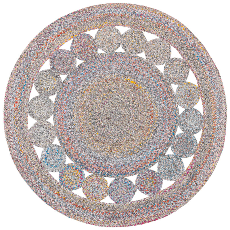 Downey Hand Woven Performance Rug, Round 5'