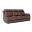 Canapé inclinable en cuir véritable avec table rabattable, porte-gobelets en acier inoxydable et sac à magazines pour un confort et une fonctionnalité ultimes-880622603