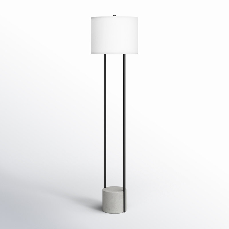 Arie 65.5'' Gray Traditional Floor Lamp