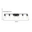 Knuth 6-Light Dimmable Steel Vanity Light