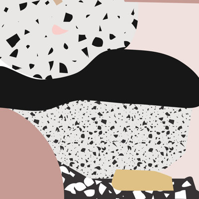 «Mambo Art Studio Terrazzo in Pink» par Maria Carolina Espindola - reproduction d'art sur toile tendue