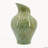 7.9x11.8 Inch Sage Green Sculptural Ceramic Vase