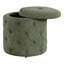 Repose-pieds de rangement cylindrique capitonné de 18,5 po de large Ryon-2108998546