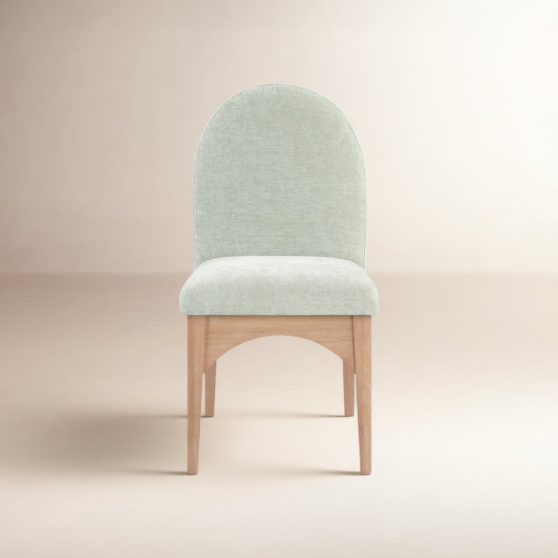 Waldorf 19.75'' H Upholstered Side Chair, Natural, Mint Chenille