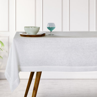 Linen Tablecloth - 100% Pure Linen Black Tablecloth - Machine Washable Dining Tablecloth For Rectangle Tables For Fall, Halloween, Thanksgiving