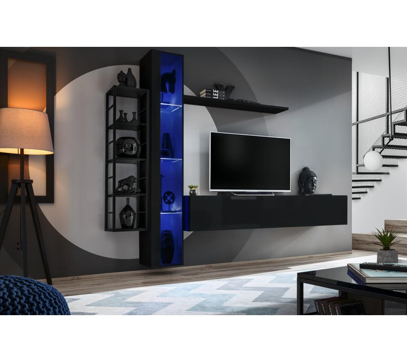 Unfinished Entertainment Centre for TVs up to 75", Black