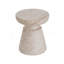 Table d'appoint d'extérieur / d'intérieur en béton léger, finition travertin-565626757-565626759