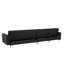 Finnegan 5 Seater Faux Leather Sofa Bed-1597874261