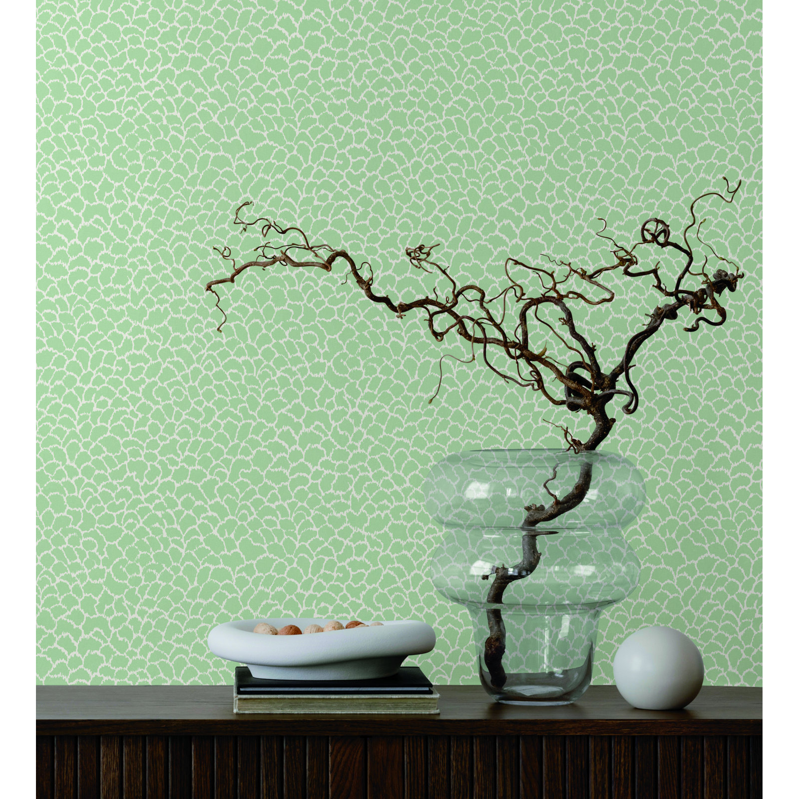 Mae Abstract Wallpaper, Green
