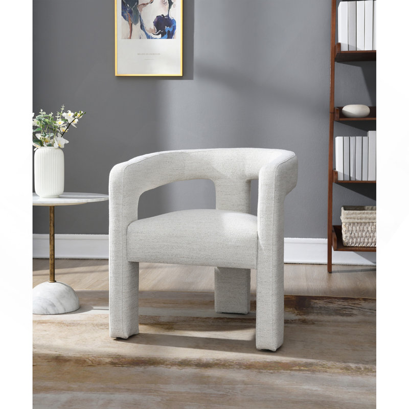 Chaise d'appoint beige Boucle, ensemble de 2