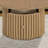 Round Farmhouse Coffee Table With A Drawer-1779882625