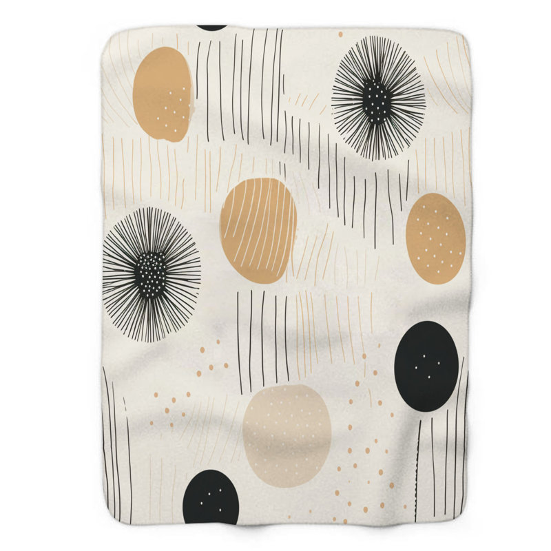 Style neutre - couverture en sherpa de qualité supérieure 1 pièce, L 60 po x L 80 po