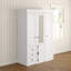 Berwyn 4 Door Manufactured Wood Wardrobe