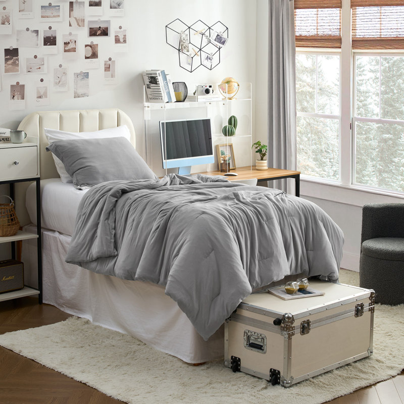 Chillin Panda - Coma Inducer® Twin XL Comforter Set - Cavern Gray, Twin XL Comforter + 1 Standard Sham, Gray