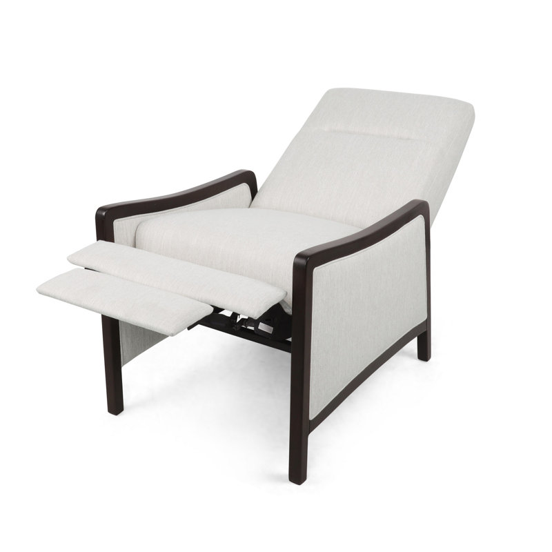 Burtnett Upholstered Recliner, Beige 100% Polyester