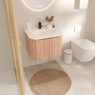 Meuble-lavabo mural 24 po avec lavabo Arcora