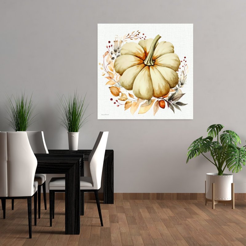 Art mural abstrait d'automne contemporain rustique, H 36 po x l 36 po