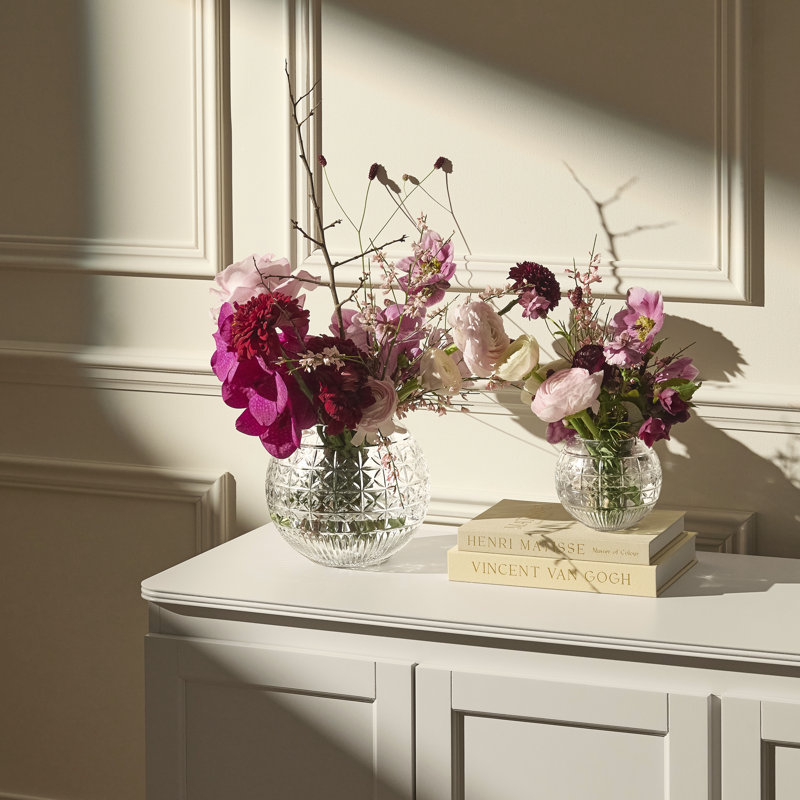 Waterford Mastercraft Powerscourt Rose Bowl, 6.89" H x 8.03" W x 8.03" D