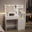 Coiffeuse contemporaine avec tiroirs et armoire pour la chambre à coucher