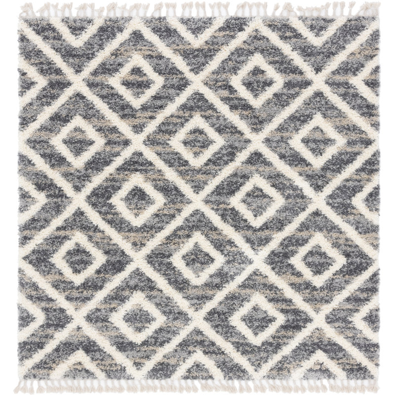 Mitzy Geometric Indoor Rug, Square 8'