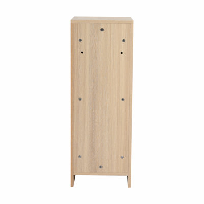 Petite armoire de rangement autoportante, portes à fermeture douce