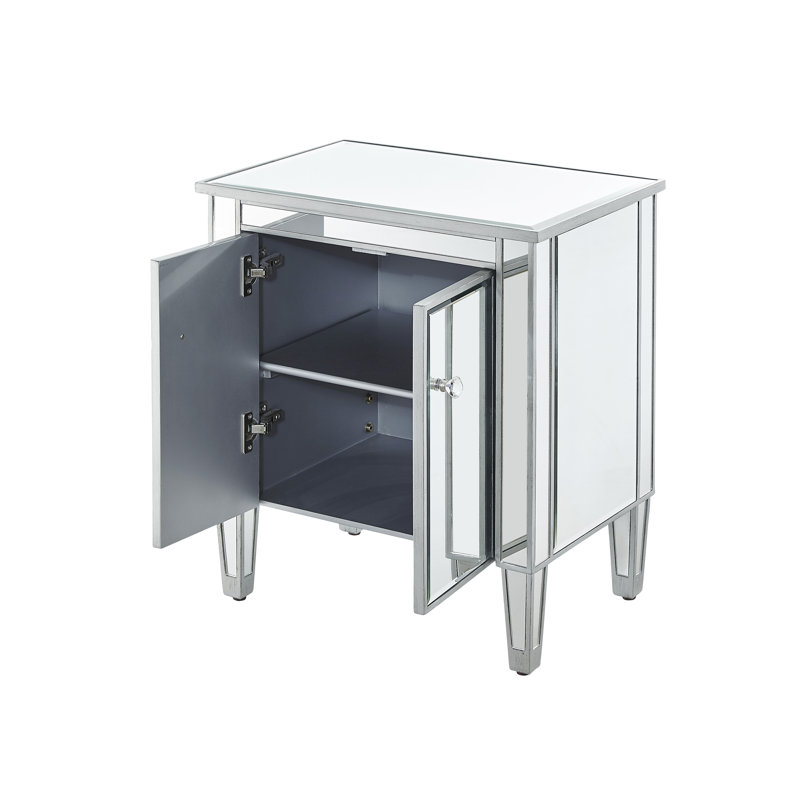 Table de chevet Latasha en argent