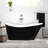 67" Saunders Black Acrylic Freestanding Tub