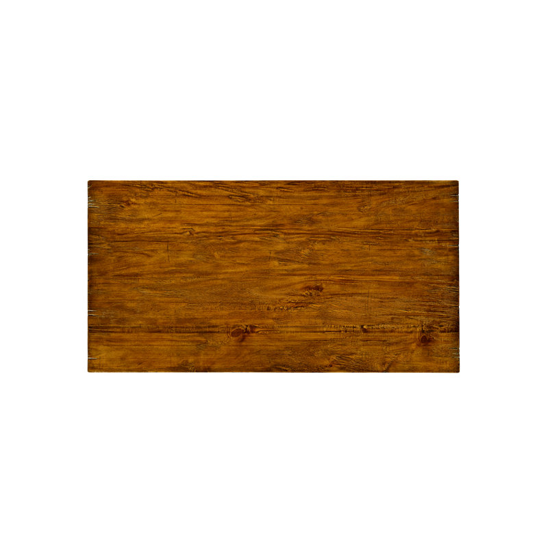 Casually Country Walnut Wood Dining Table, 54" L x 28" W, Country Farmhouse Walnut