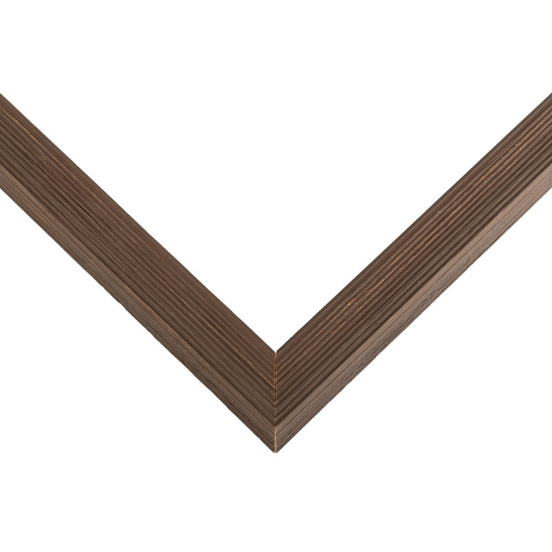 Aleighia Solid Wood Shadow Box Picture Frame, 12" W x 24" H, Brown