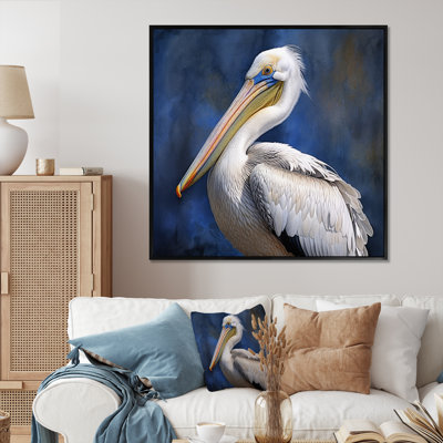 «Majestic Pelican Seabird V», reproduction sur toile